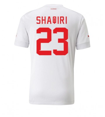 Lacne Muži Futbalové dres Švajčiarsko Xherdan Shaqiri #23 MS 2022 Krátky Rukáv - Preč